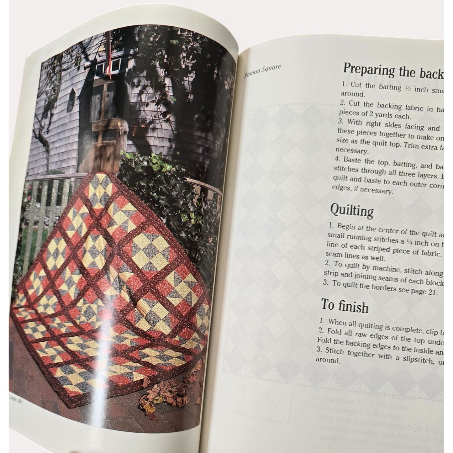 The Weekend Quilt Book By St. Martins Press Quilting Techniques & Patterns Hardcover