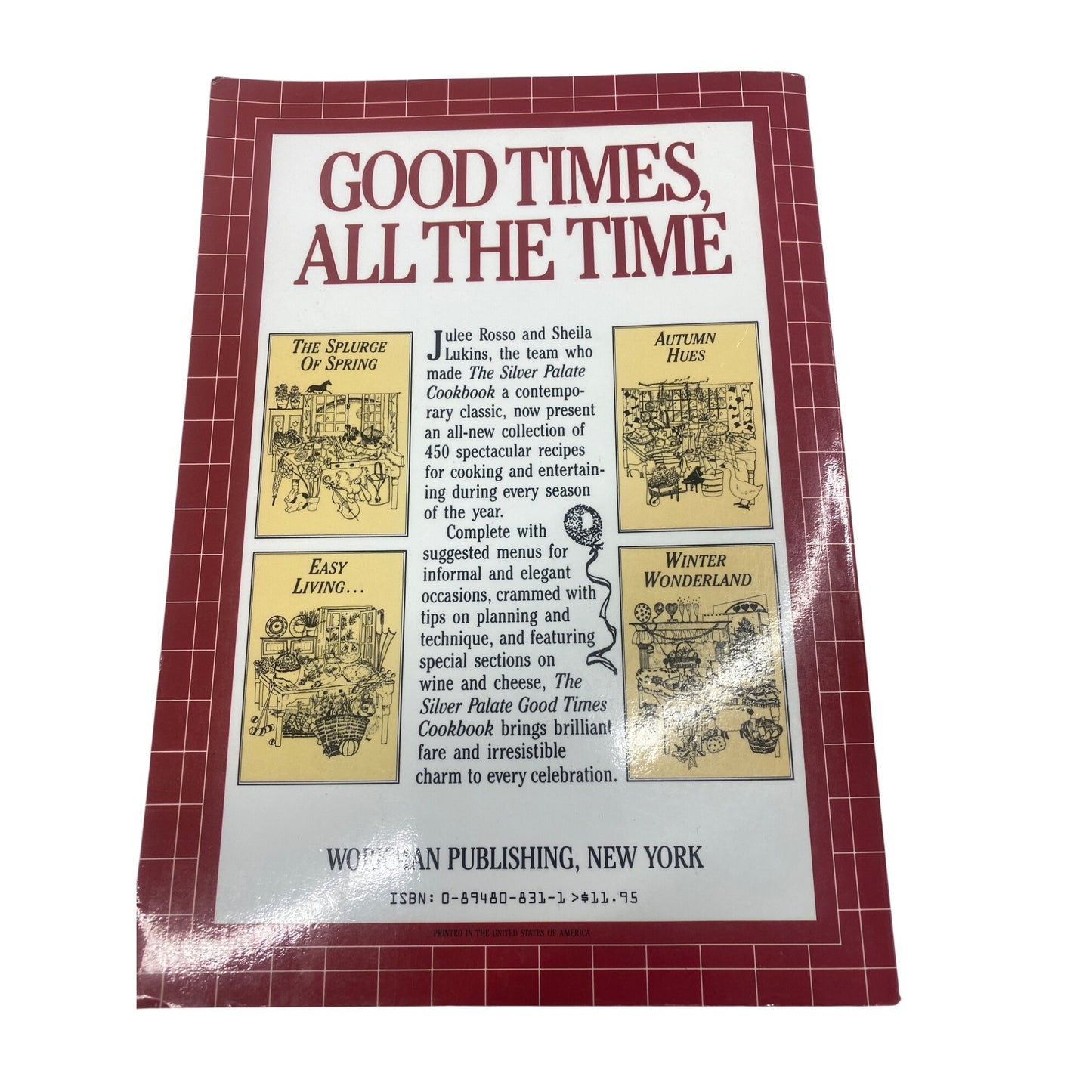 The Silver Palate Good Times Cookbook By Julee Rosso & Sheila Lukins