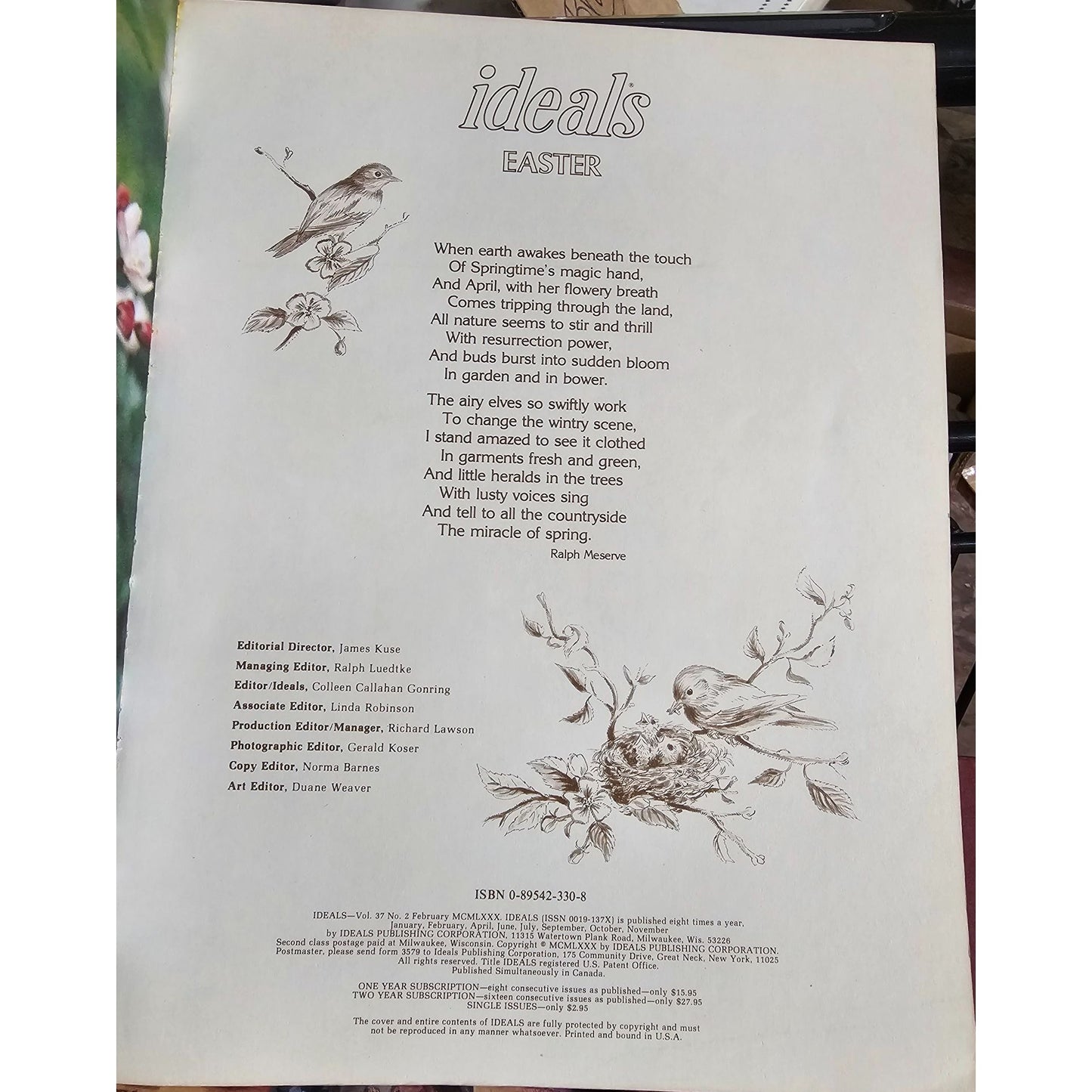 Vintage Ideals Easter Magazine 1982 Issue