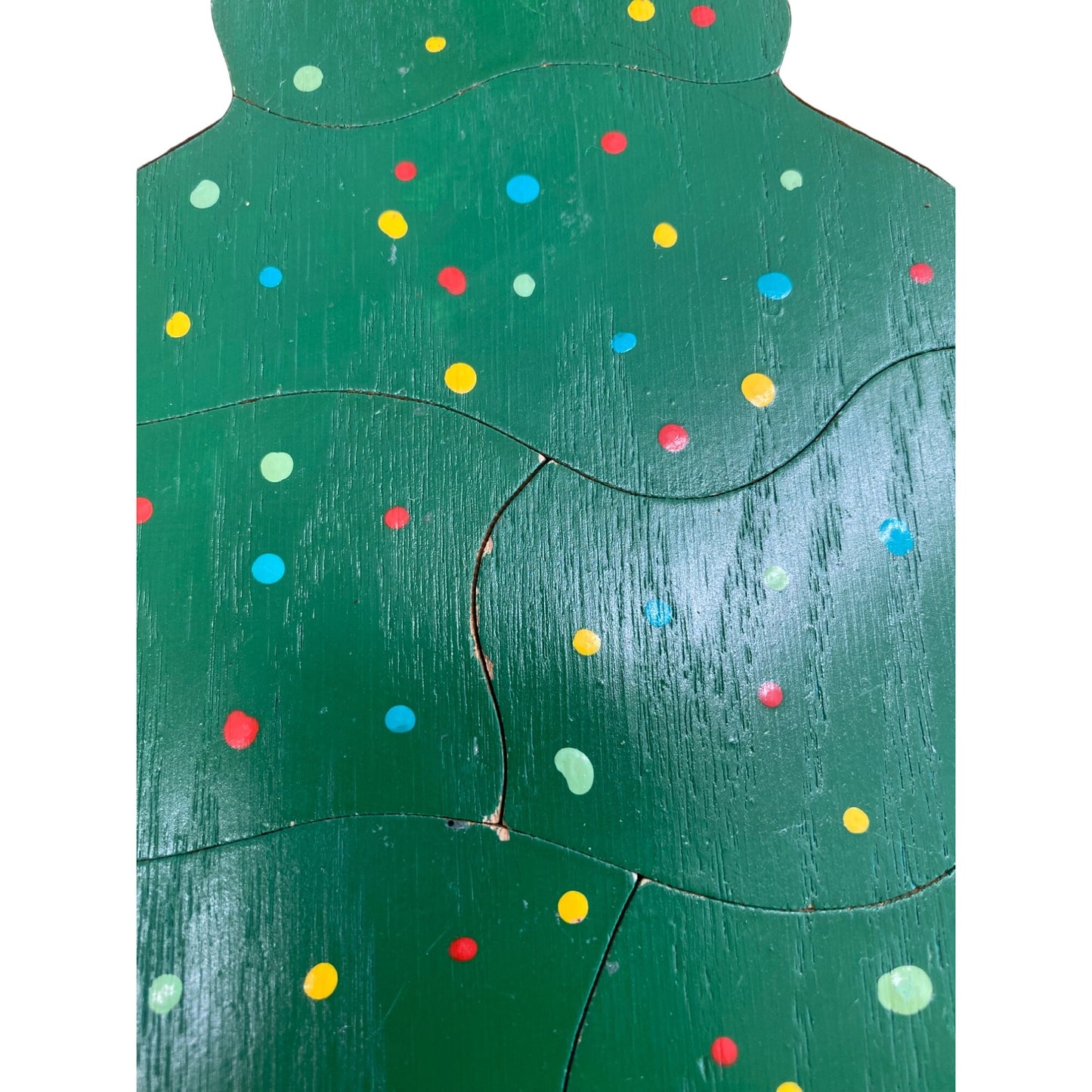 Handcrafted Wooden Christmas Tree Puzzle