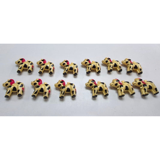 Christmas Cow Santa Hat Blow Mold Set 12 String Light Cover