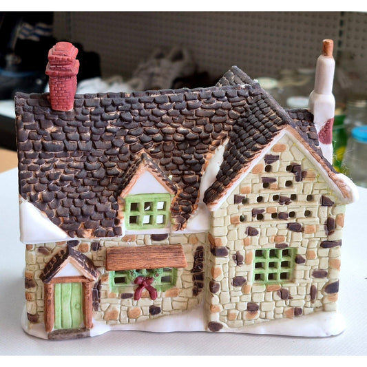 Department 56 Dickens Village Stone Cottage Porcelain Collectible Holiday Decor Home Accent