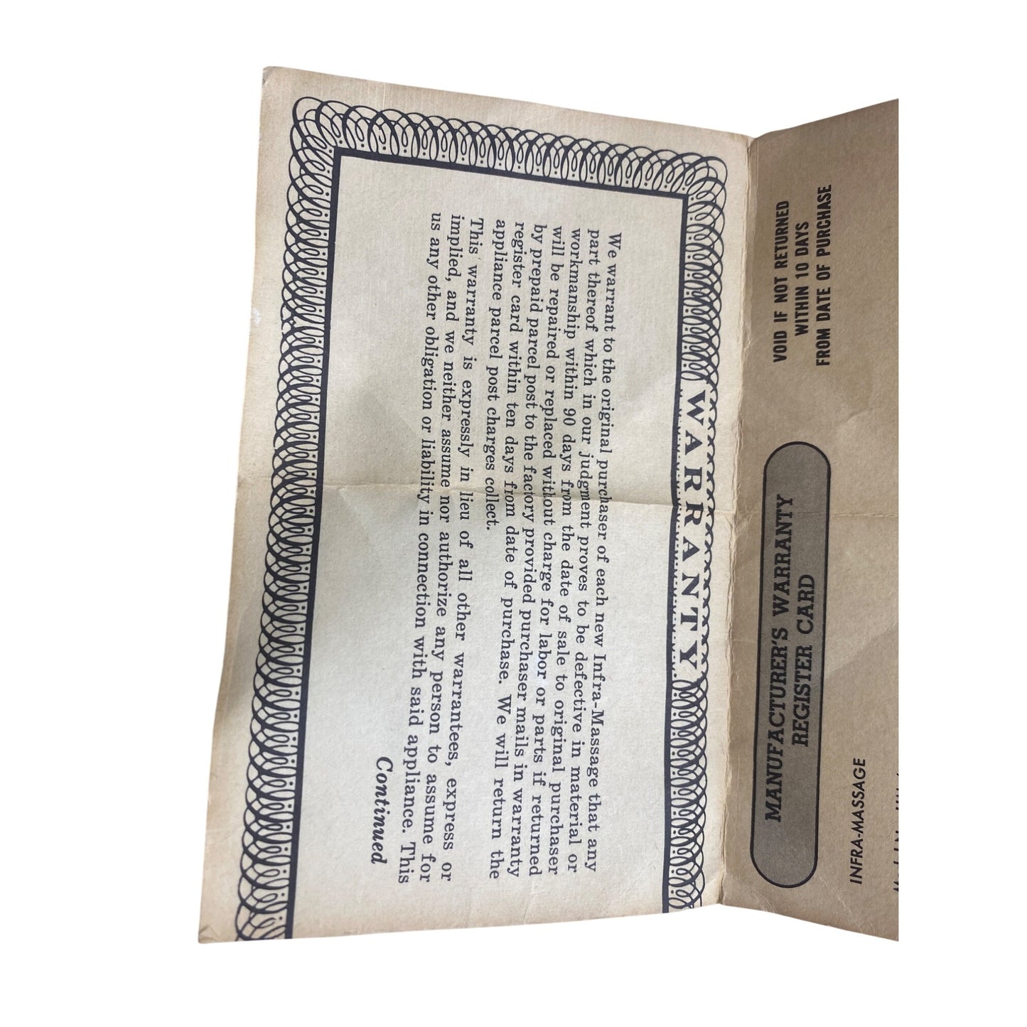 Vintage Infra-Massage Handheld