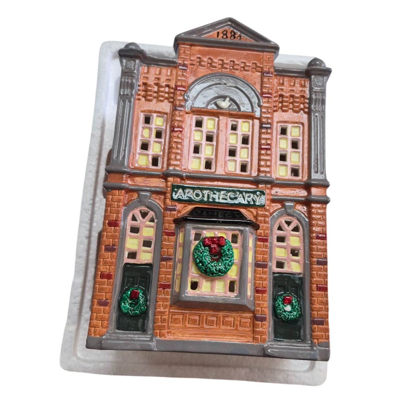 Department 56 Snow Village 1986 Apothecary Lighted Building