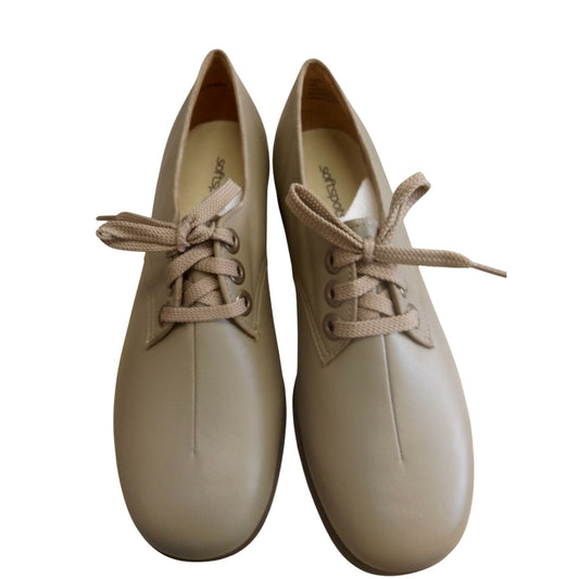 Softspots Beige Lace-Up Comfort Shoes Size 10W