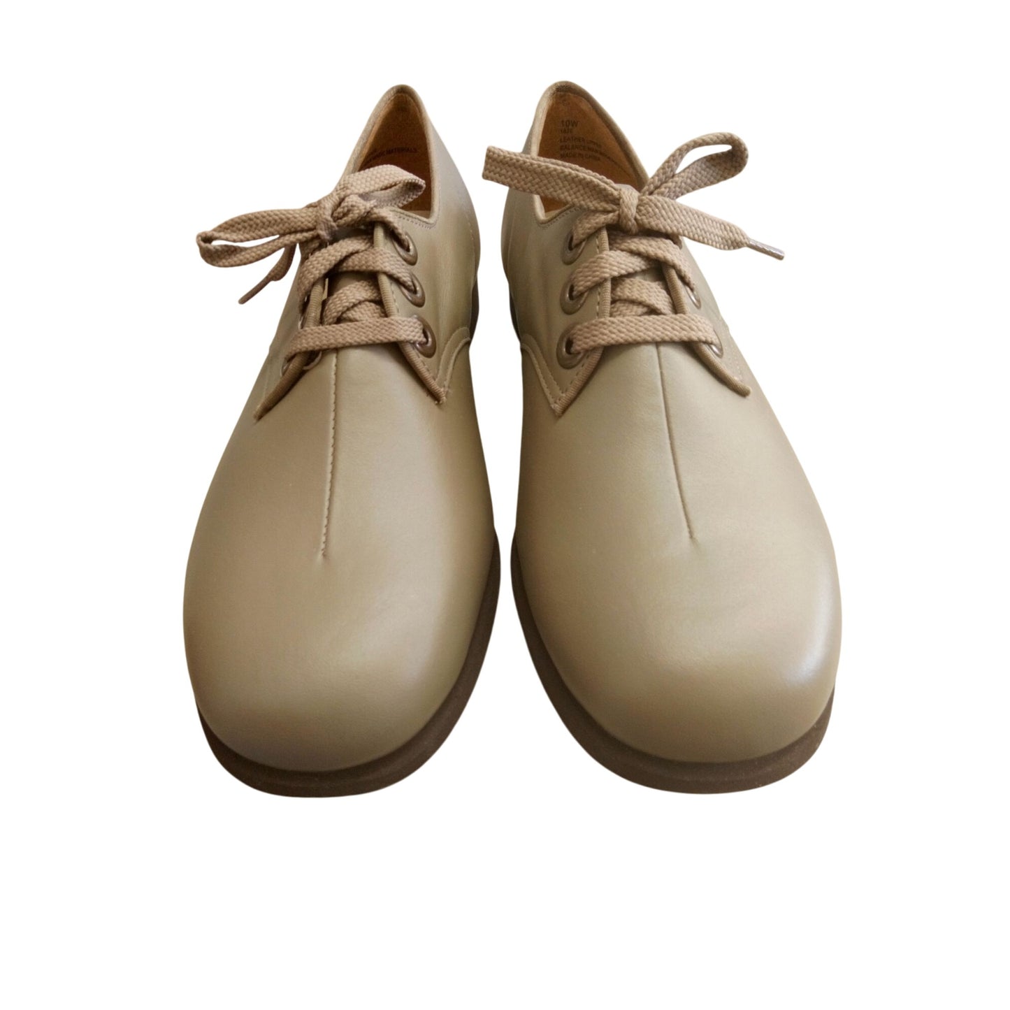 Softspots Beige Lace-Up Comfort Shoes Size 10W