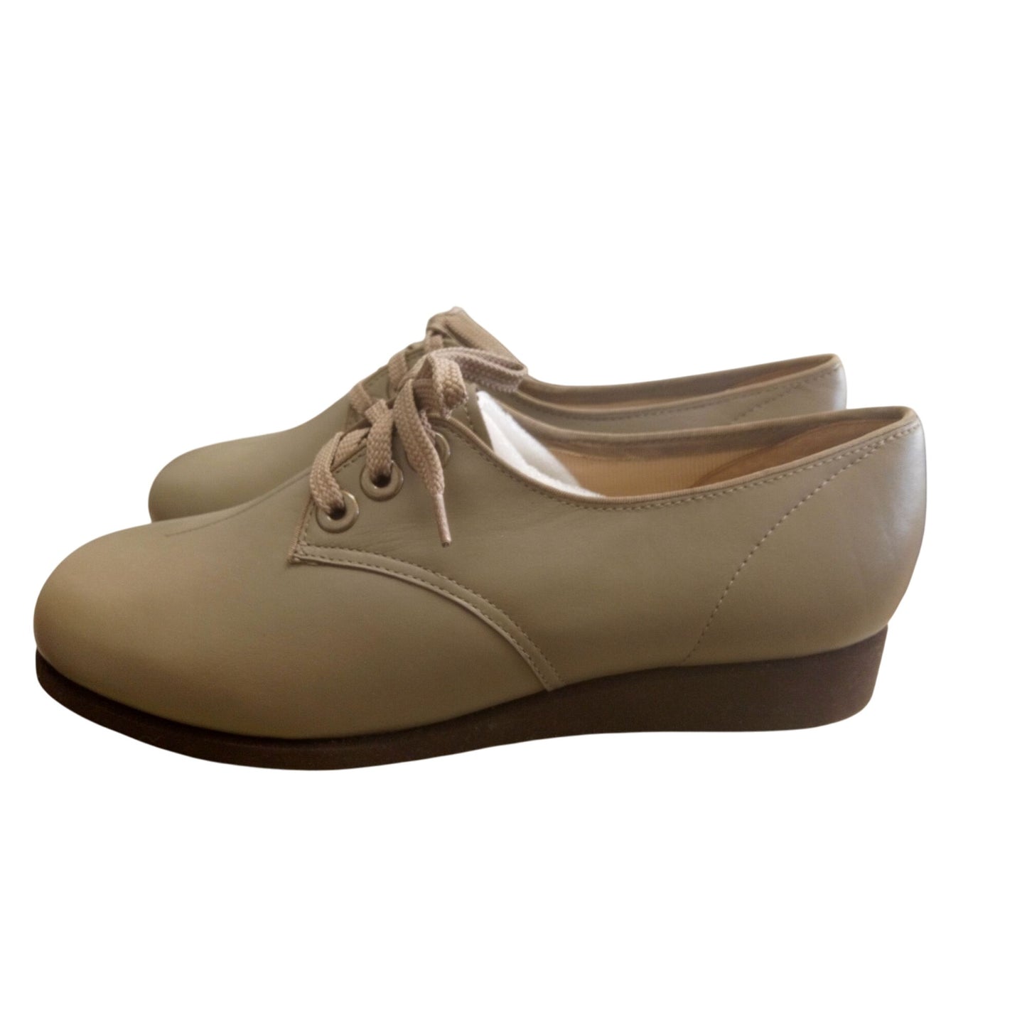 Softspots Beige Lace-Up Comfort Shoes Size 10W