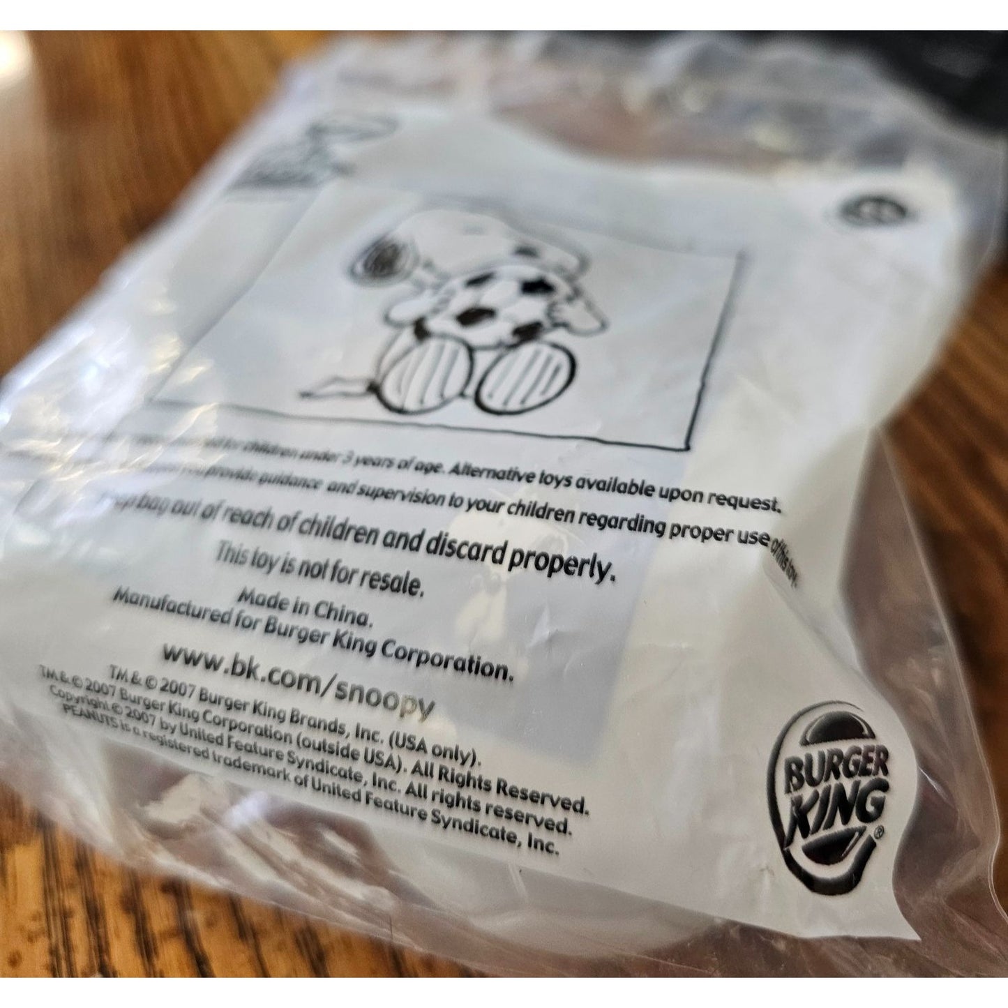 Burger King Snoopy Soccer