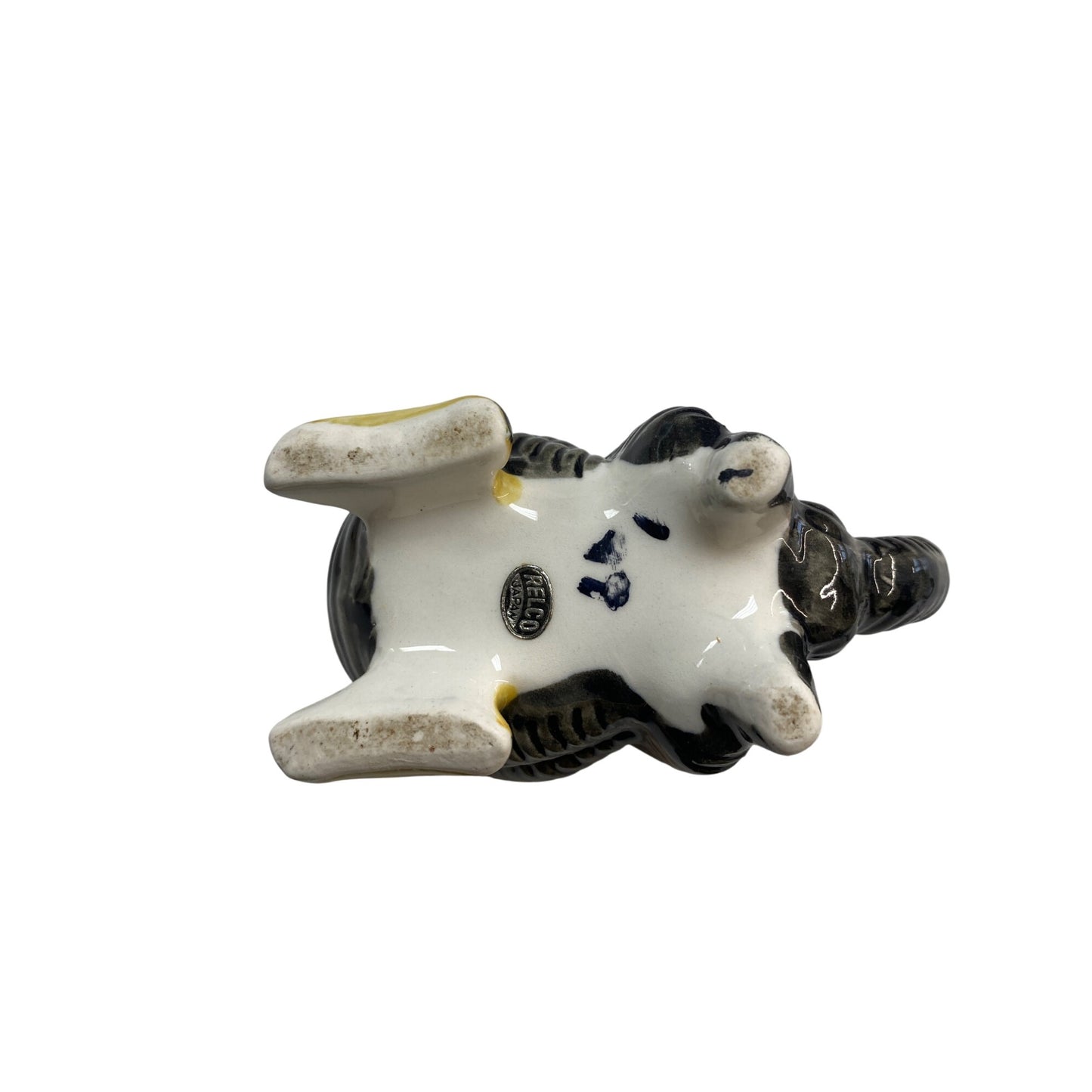 Vintage Ceramic Rooster Creamer & Sugar Salt and Pepper Shaker Set Black/Red/Yellow