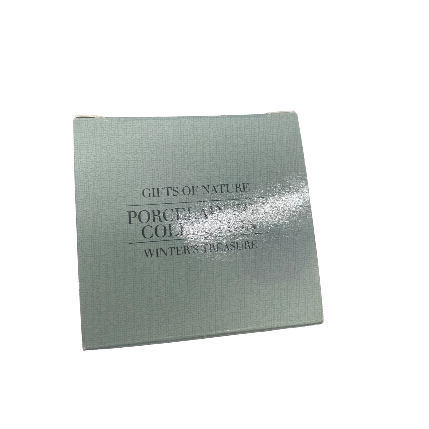 Avon Porcelain Egg Collection "Winters Treasure" With Stand