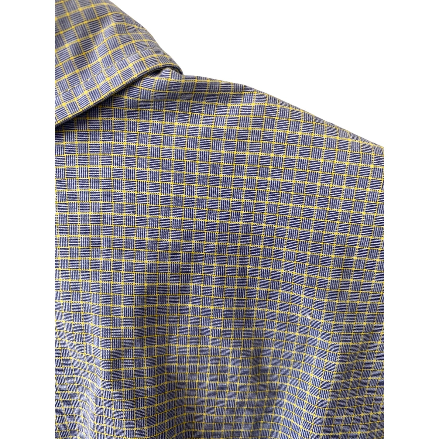 Structure Mens XL Plaid Button-Down Long Sleeve Dress Shirt