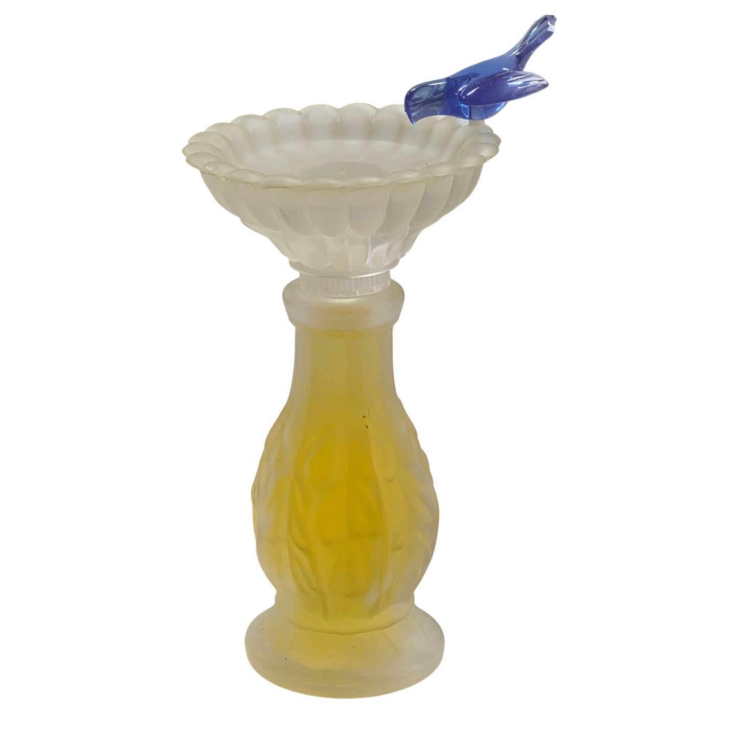 Avon Sweet Honesty Cologne Bottle Bluebird Bird Bath Lid