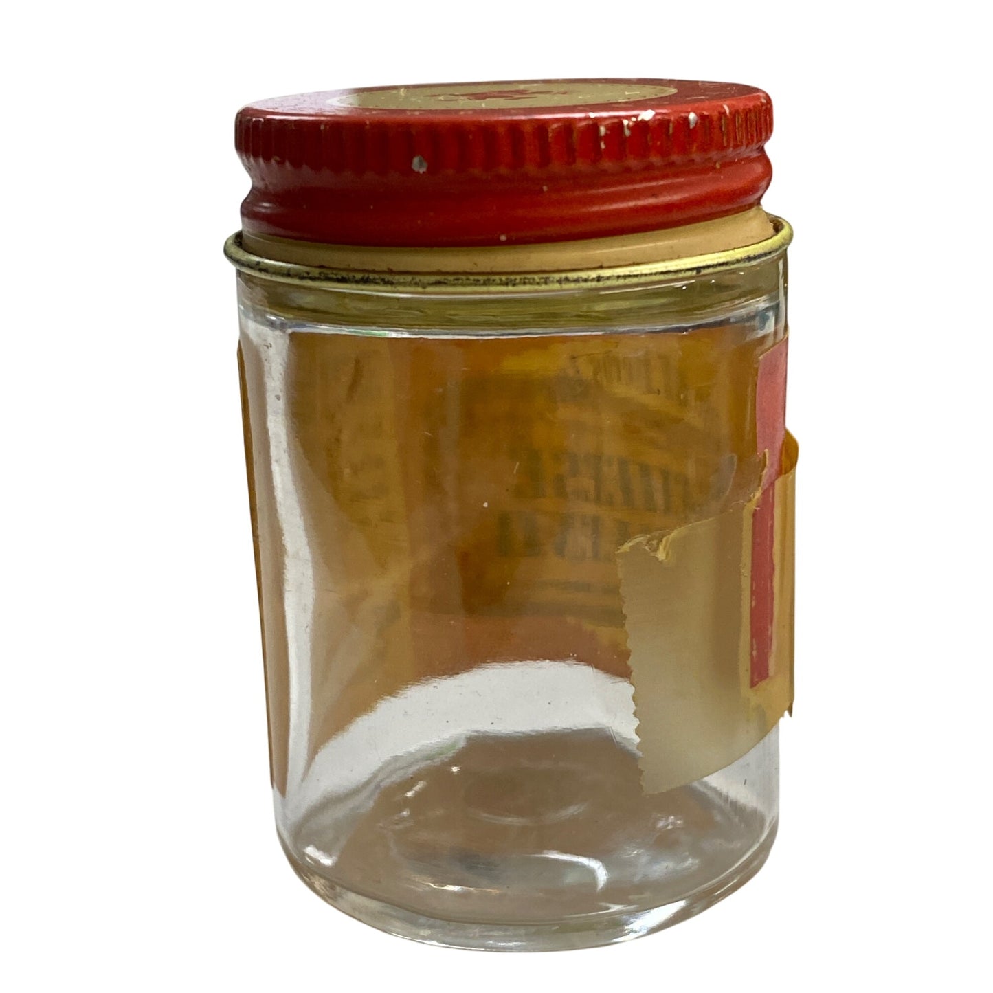 Vintage House Of Herbs Inc. Glass Jar With Red Tin Lid