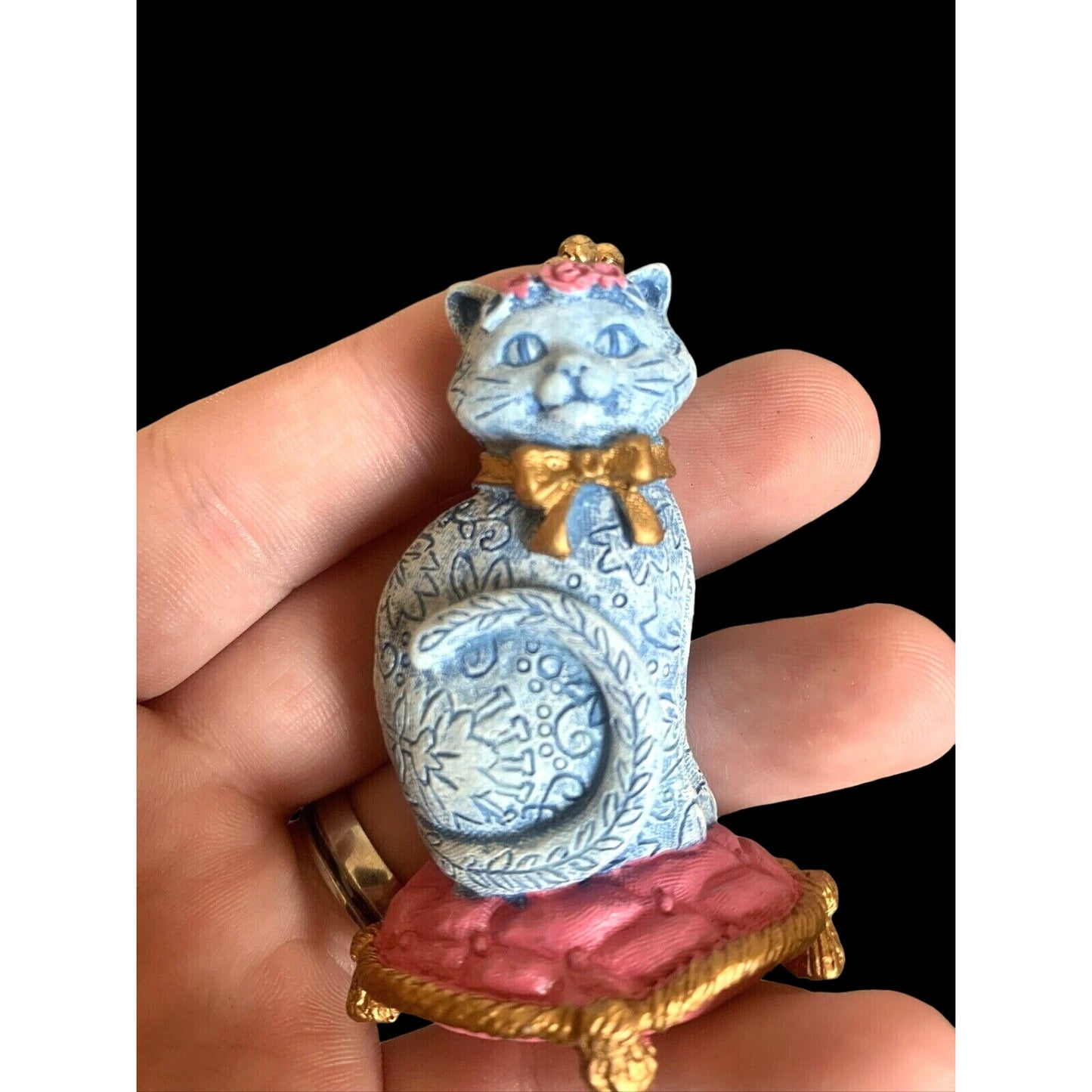 Cat Pull Chain 1998 Figural Avon NEW In Box