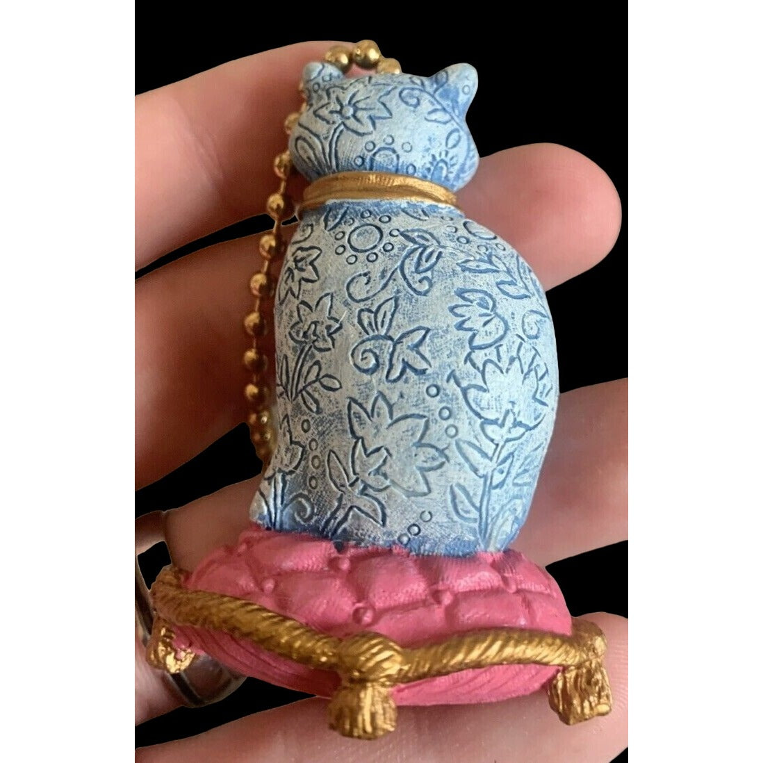 Cat Pull Chain 1998 Figural Avon NEW In Box