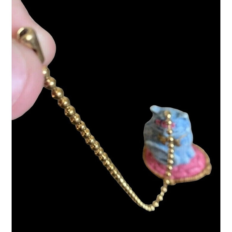 Cat Pull Chain 1998 Figural Avon NEW In Box