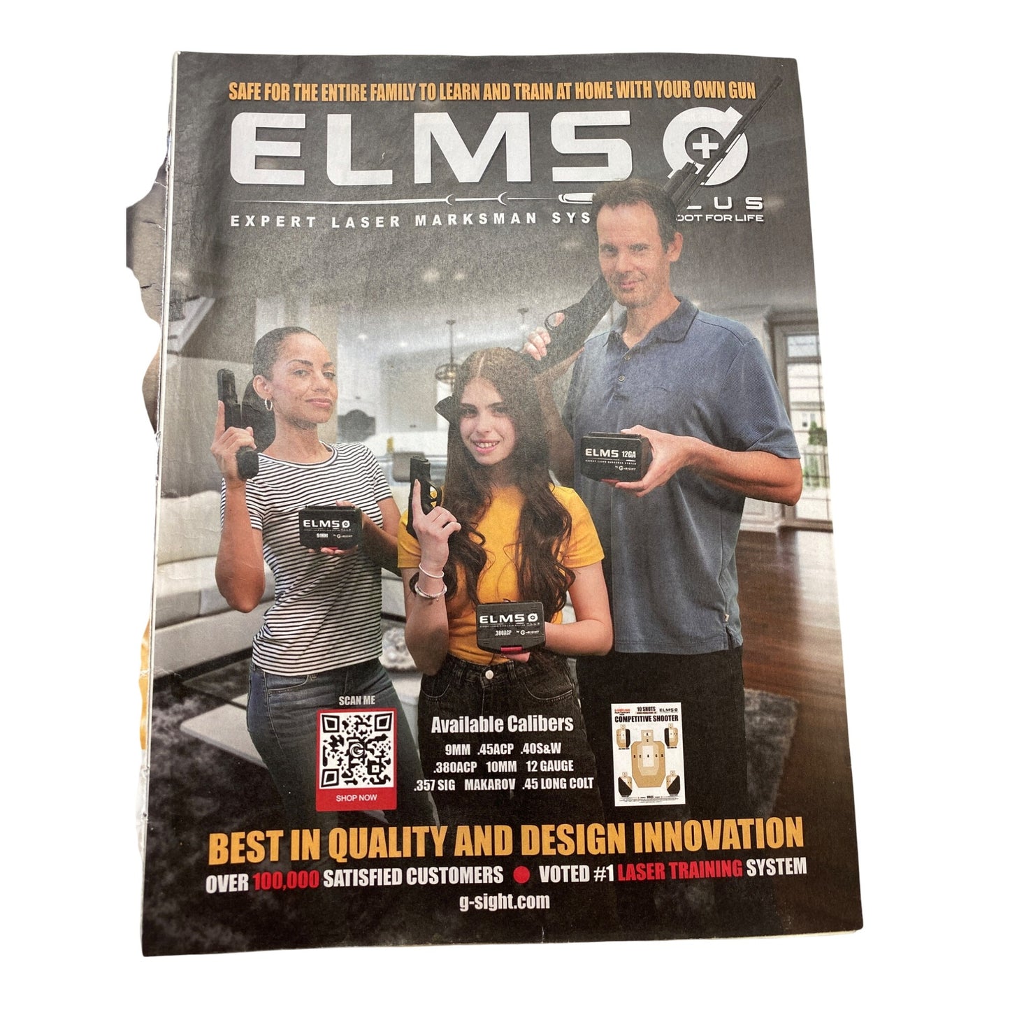 Guns & Ammo February 2022 Magazine Featuring Slim EDC Savage Stance & Ruger Marlin With Expert Laser Marksman System Ad