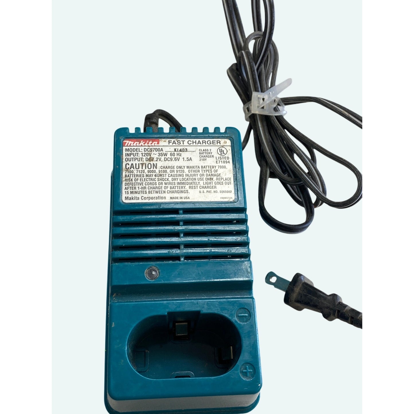 Makita DC9700A 7.2V-9.6V Fast Charger For Makita 7000-9120 Batteries