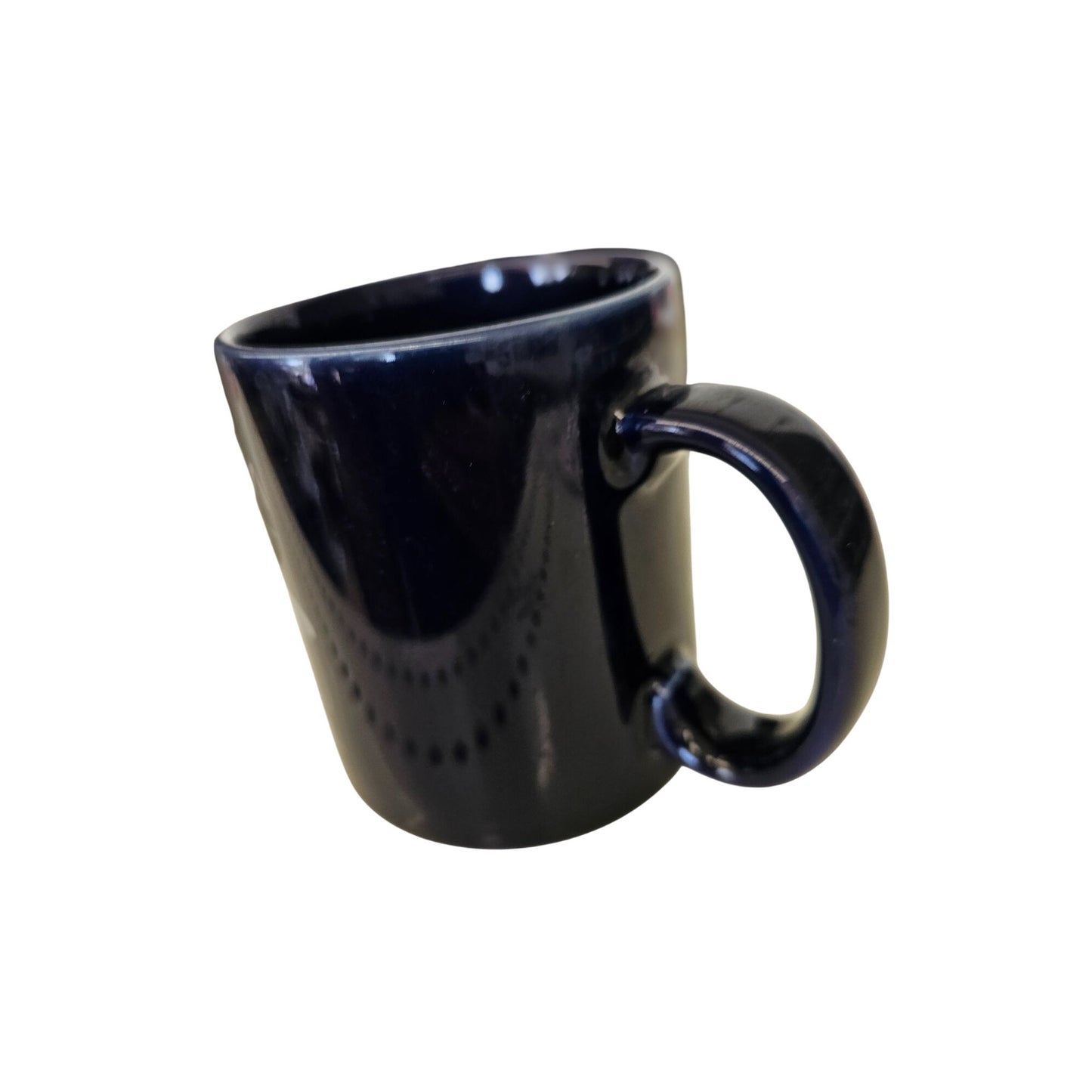 WEZW FM 93 Mug Navy Blue Ceramic Coffee Cup With Handle