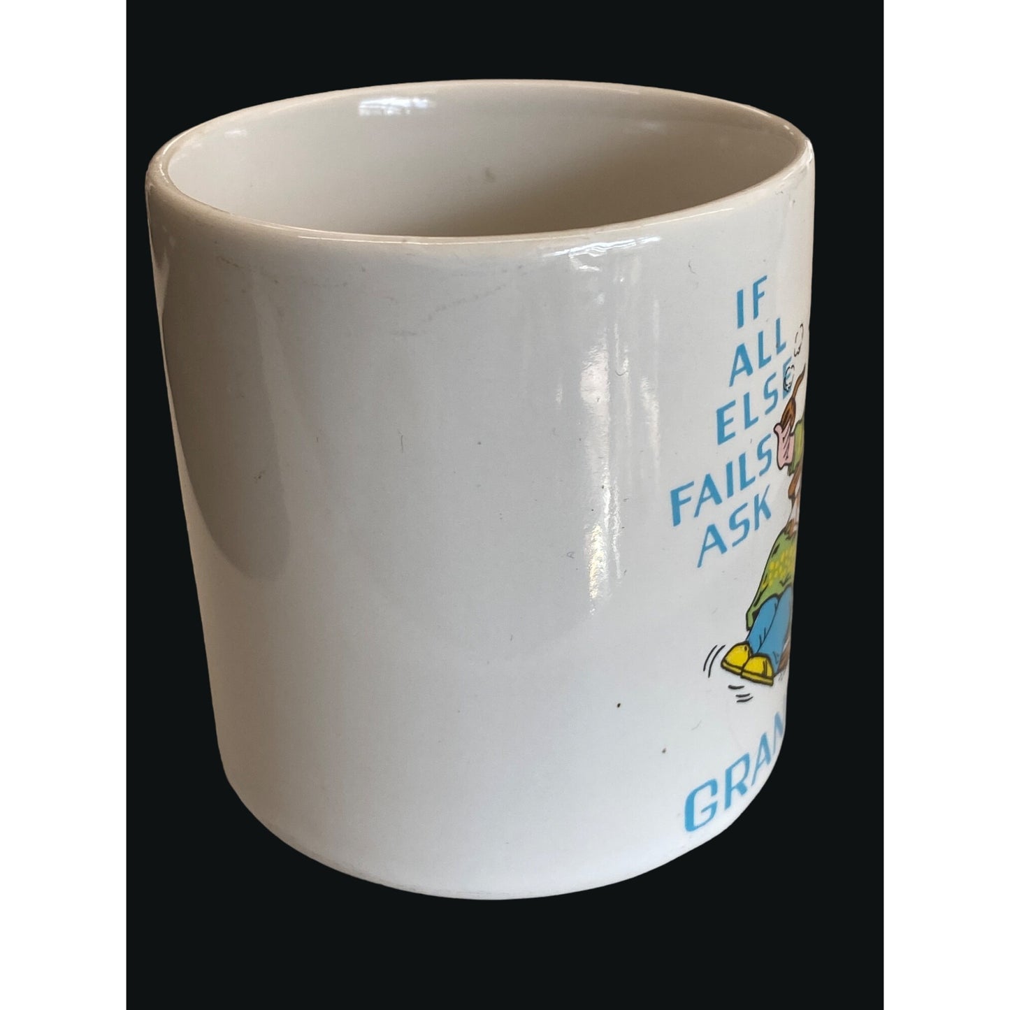 Vintage "If All Else Fails Ask Grandpa" Ceramic Mug Made In Japan
