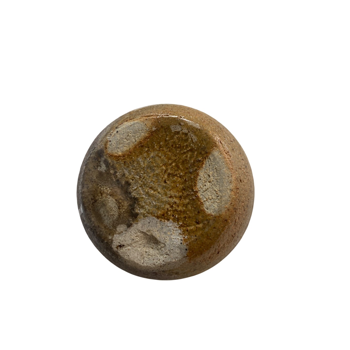 Handmade Brown Ceramic Ashtray With Unique Spout Design