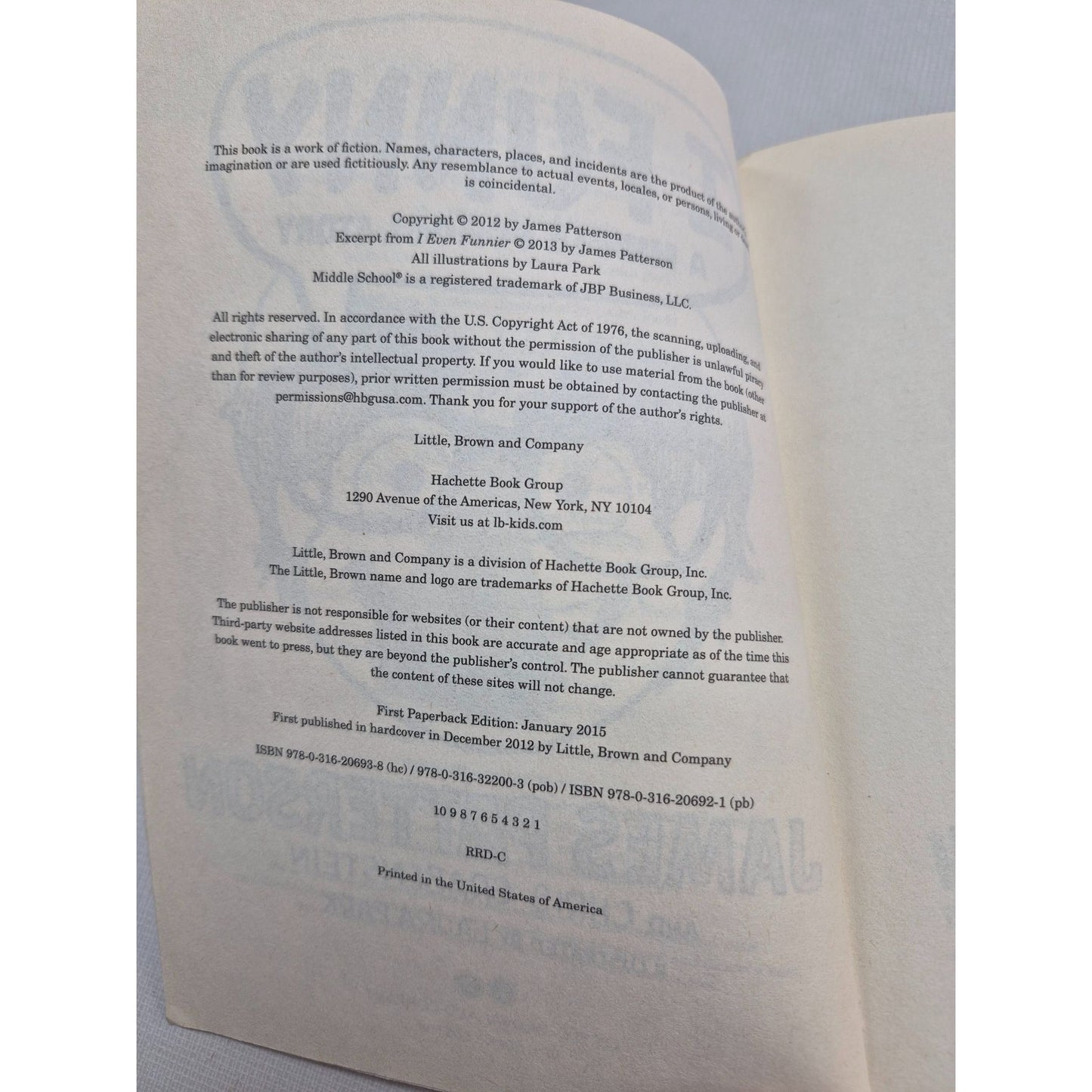 I Funny: A Middle School Story By James Patterson & Chris Grabenstein Paperback