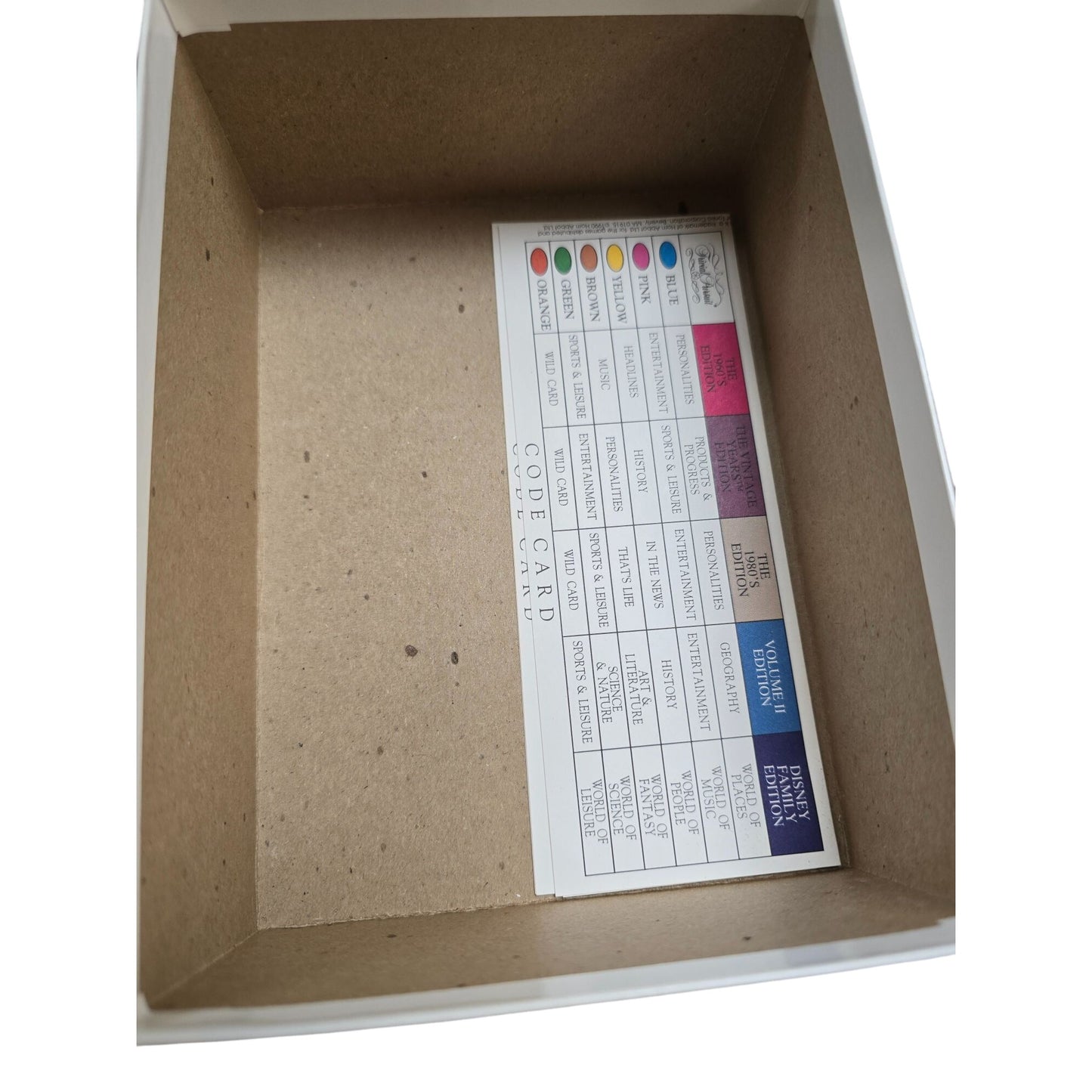 Trivial Pursuit 1960s Card Set For Master Game Edition