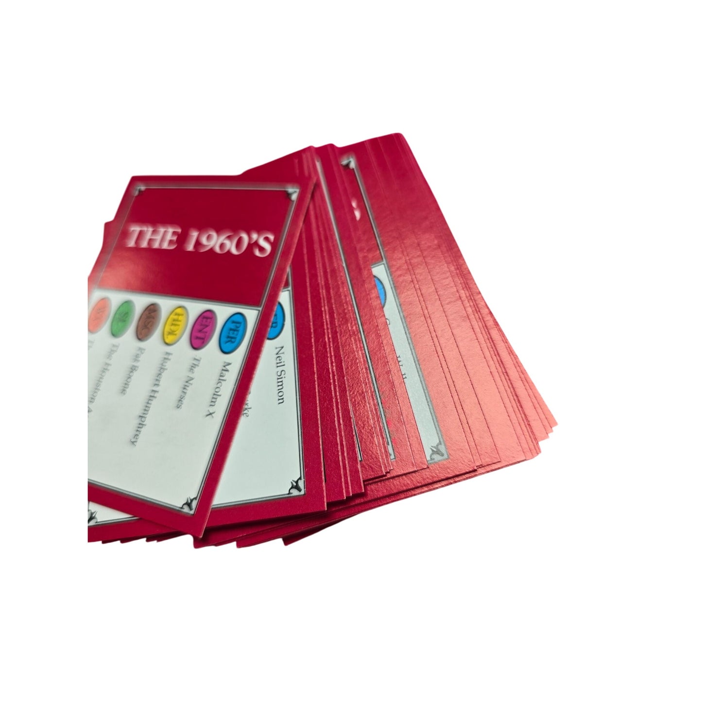 Trivial Pursuit 1960s Card Set For Master Game Edition