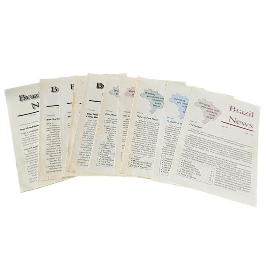 Vintage Brazil News Magazines Lot Of 10 Assorted Issues Editorials Facts & Figures 2000s