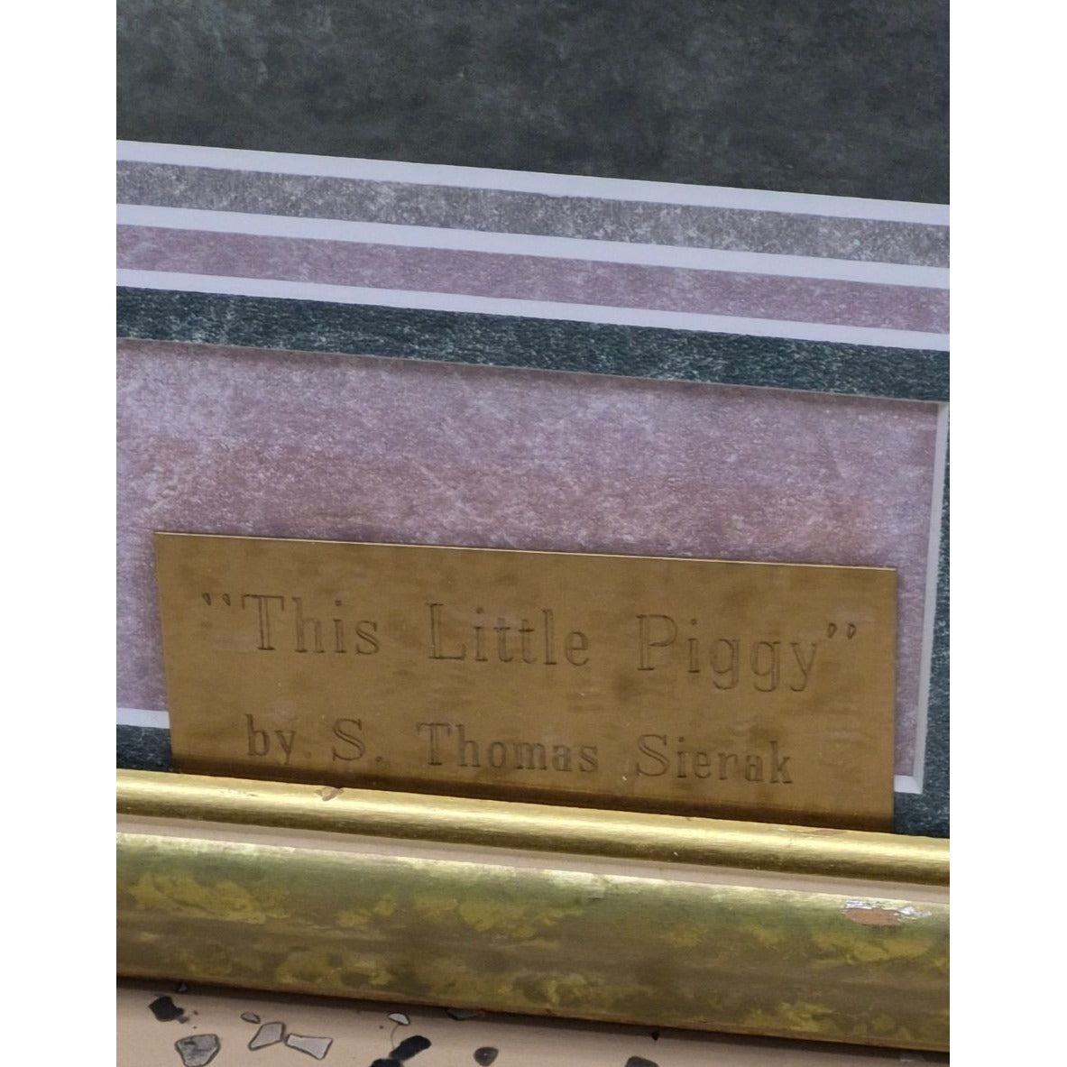 This Little Piggy Limited Edition Framed Print S. Thomas Sierak Signed Numbered