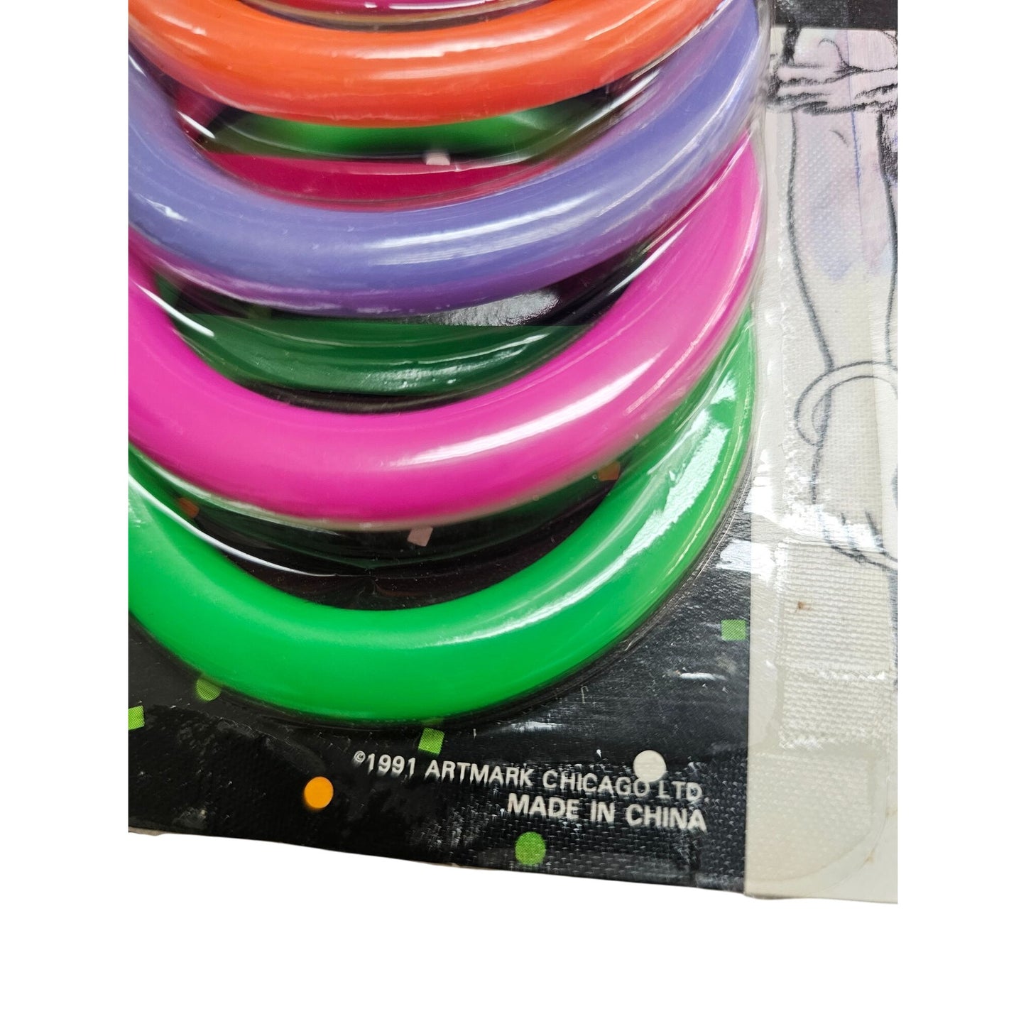 T-Shirt Buckles In 6 Electric Colors By Artmark Chicago 1991