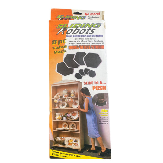 The Sliding Robots 8 Pc Value Pack  Move Heavy Furniture Easily  Home/Office/Studio  Great On Carpets & Floor Tiles