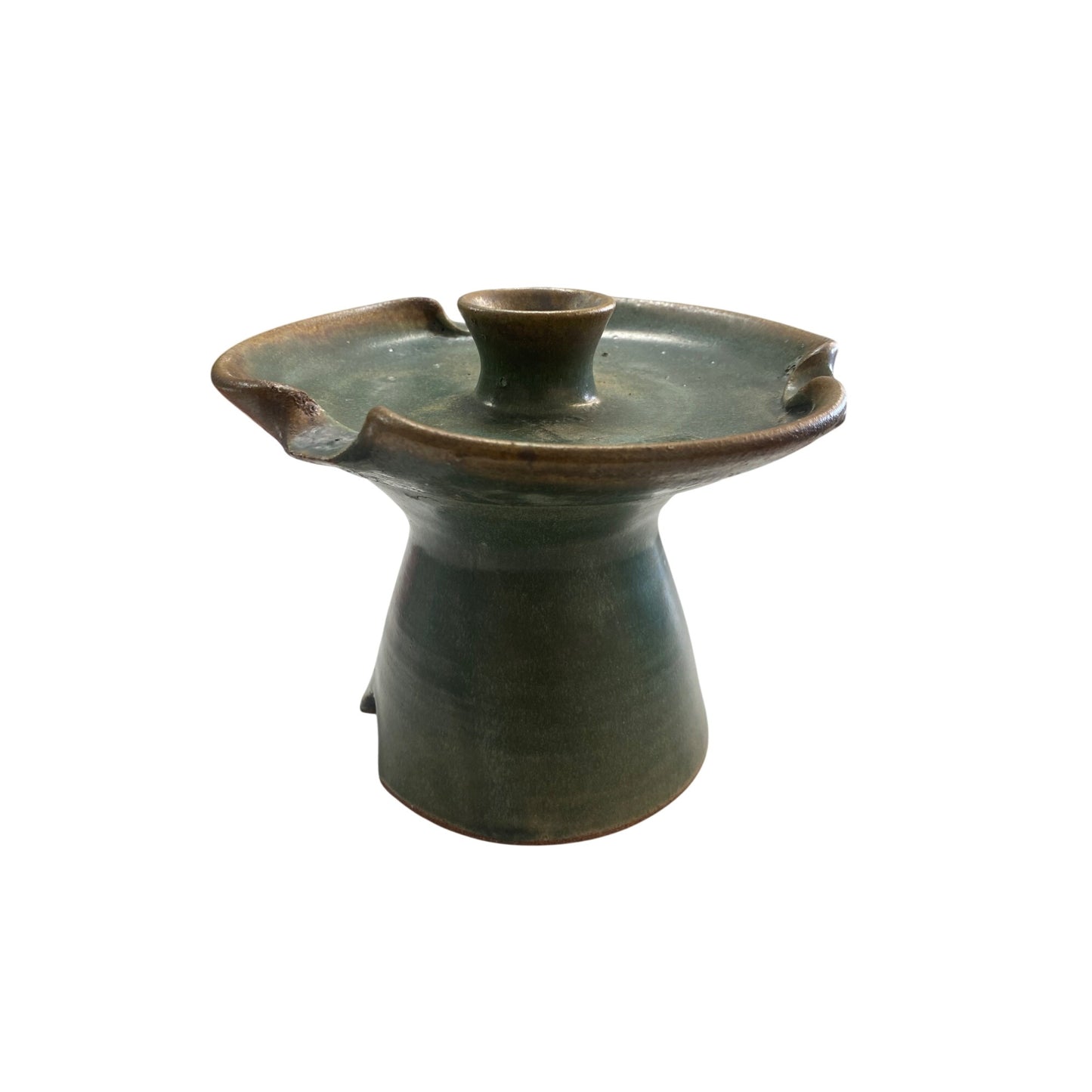 Handcrafted Green Ceramic Vase/Candle