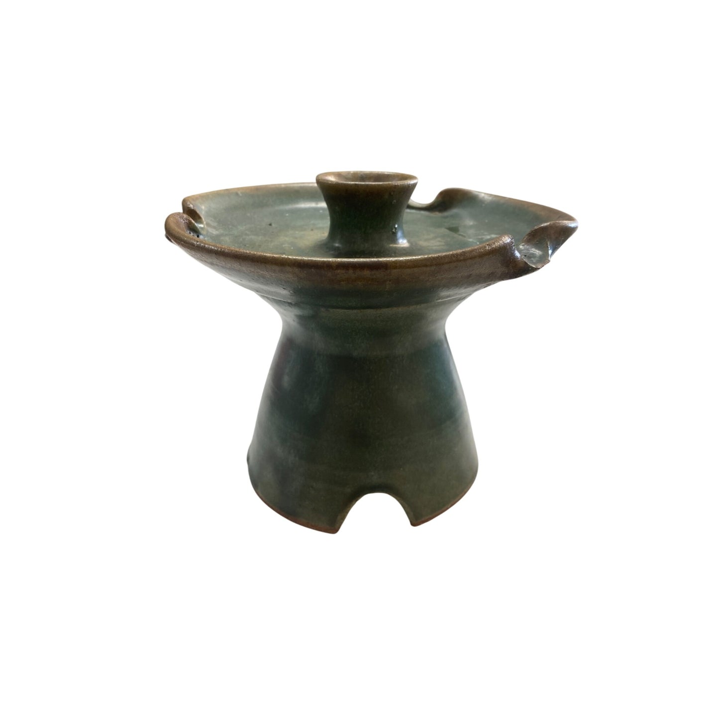 Handcrafted Green Ceramic Vase/Candle