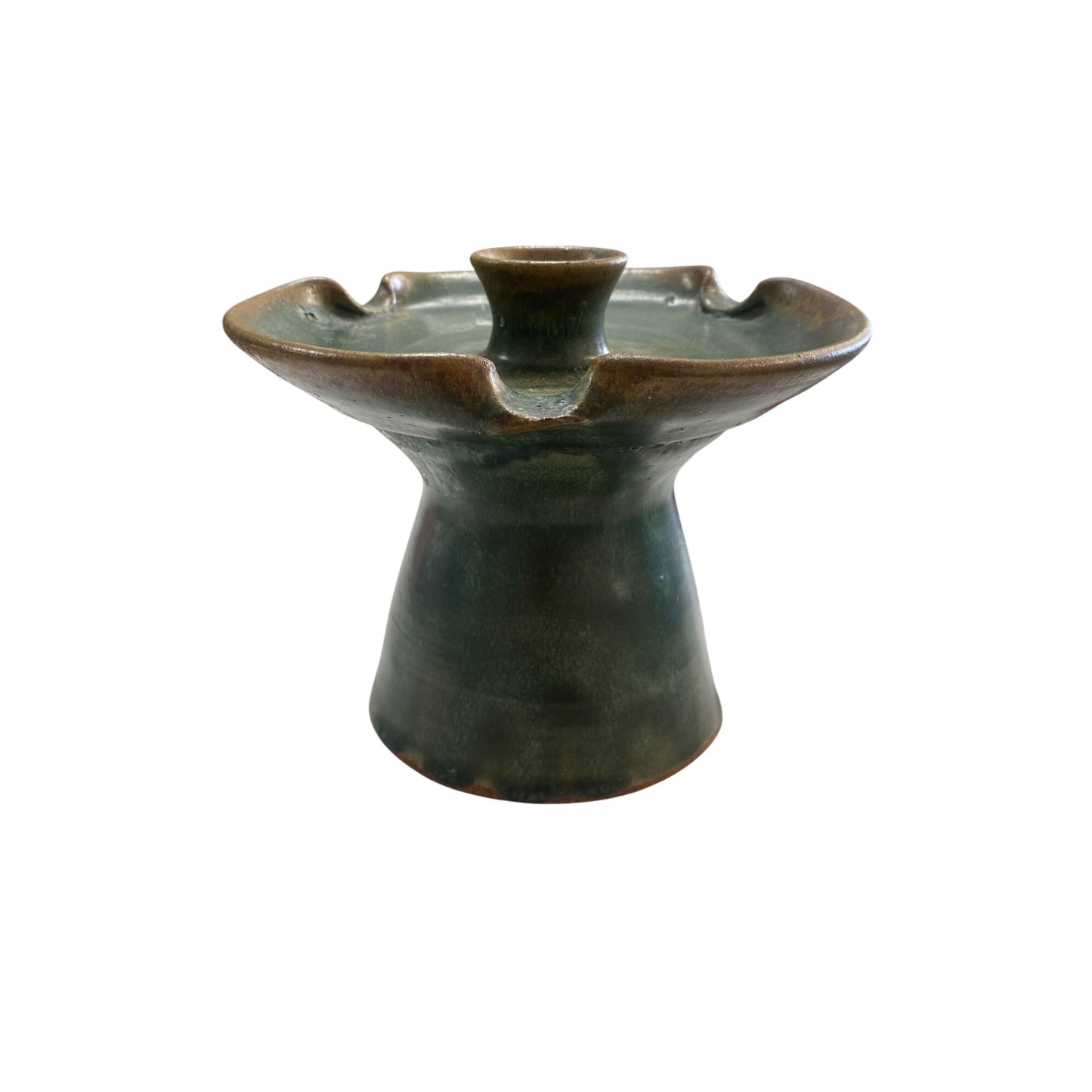 Handcrafted Green Ceramic Vase/Candle