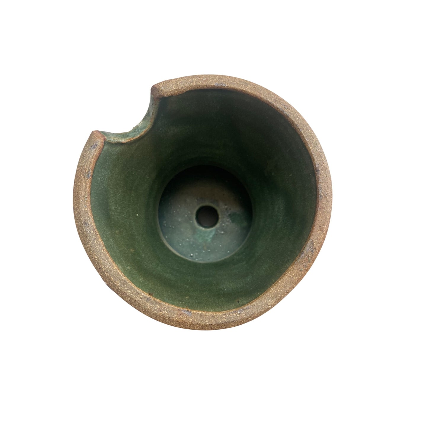 Handcrafted Green Ceramic Vase/Candle