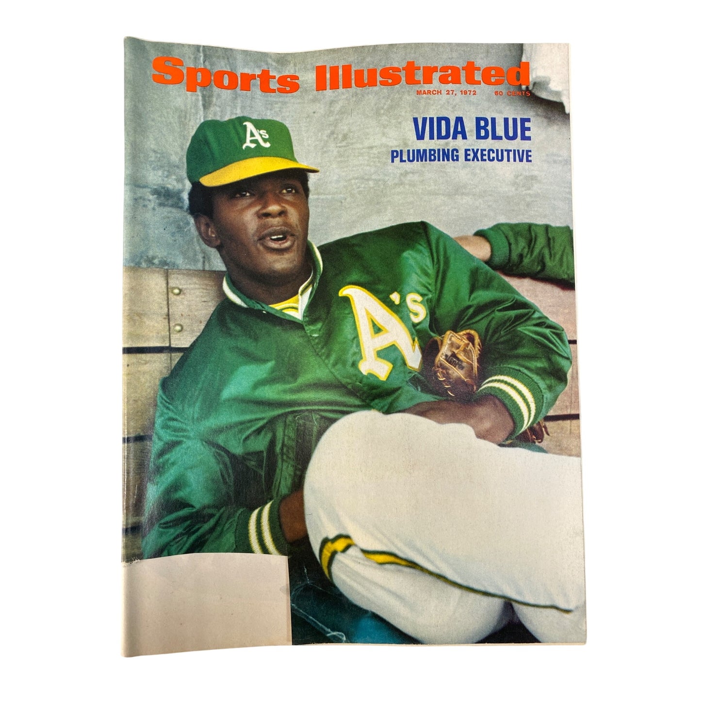 Vintage 1972 Sports Illustrated Magazine March 27 Vida Blue Oakland Athletics MLB
