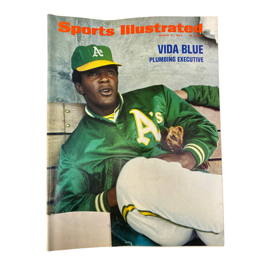 Vintage 1972 Sports Illustrated Magazine March 27 Vida Blue Oakland Athletics MLB