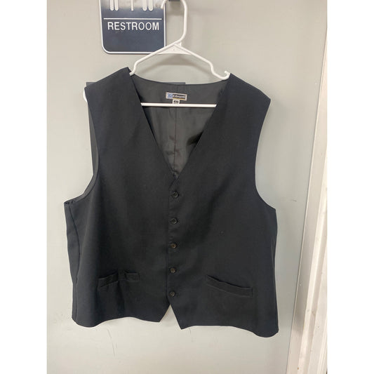 Edwards Mens Black Vest XLR Made In China