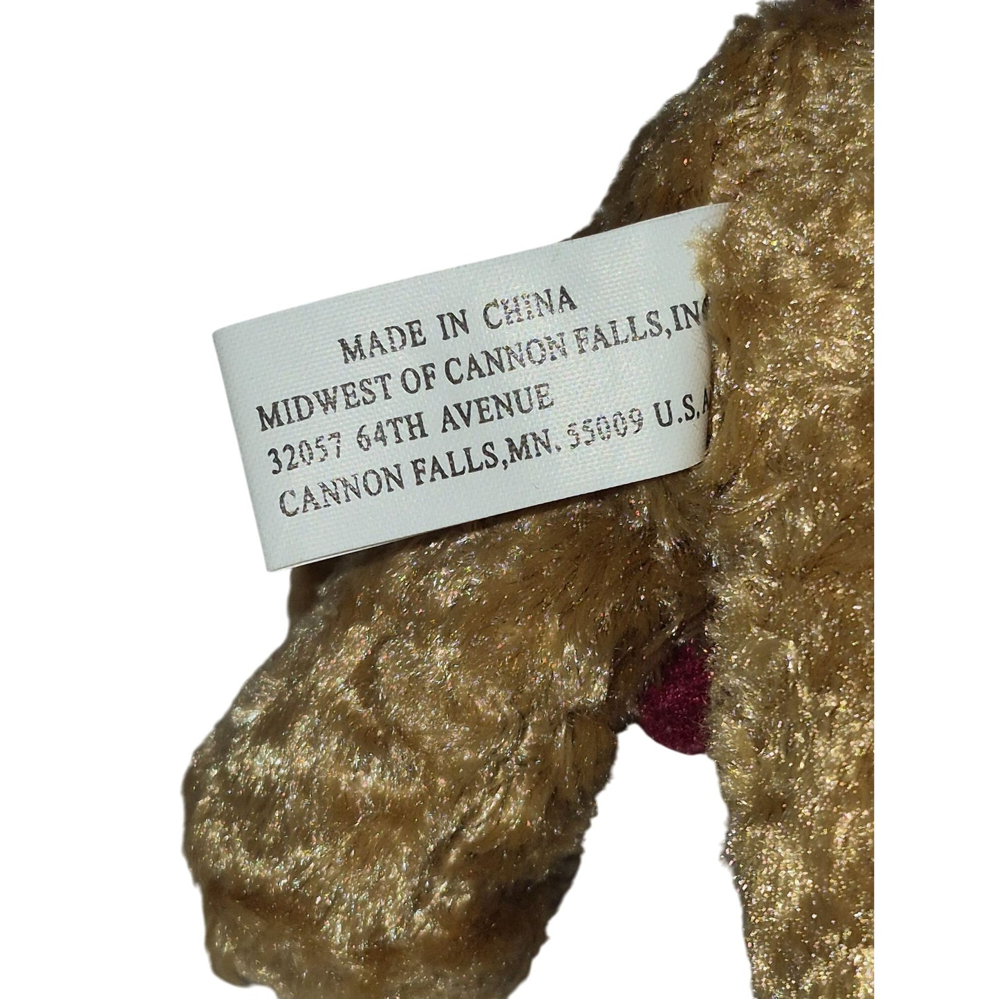 2002 Sagamore Hill 100th Anniversary Bear Ornament Cannon Falls Plush Teddy