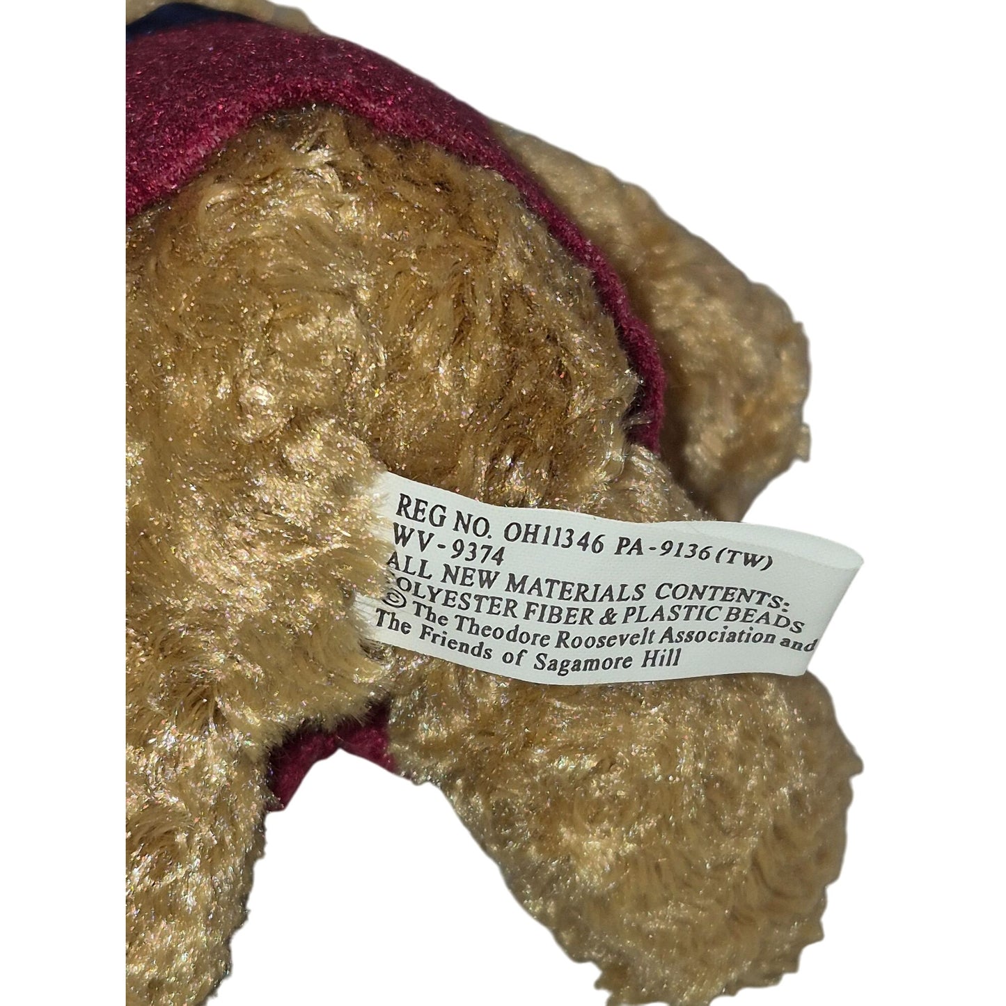 2002 Sagamore Hill 100th Anniversary Bear Ornament Cannon Falls Plush Teddy