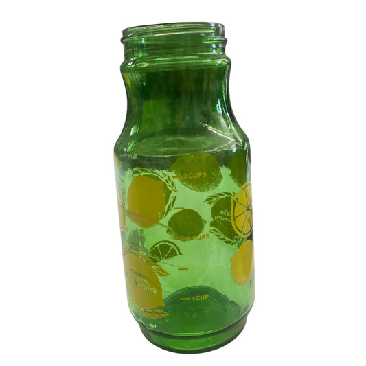 Golden Anniversary Green Glass Jar