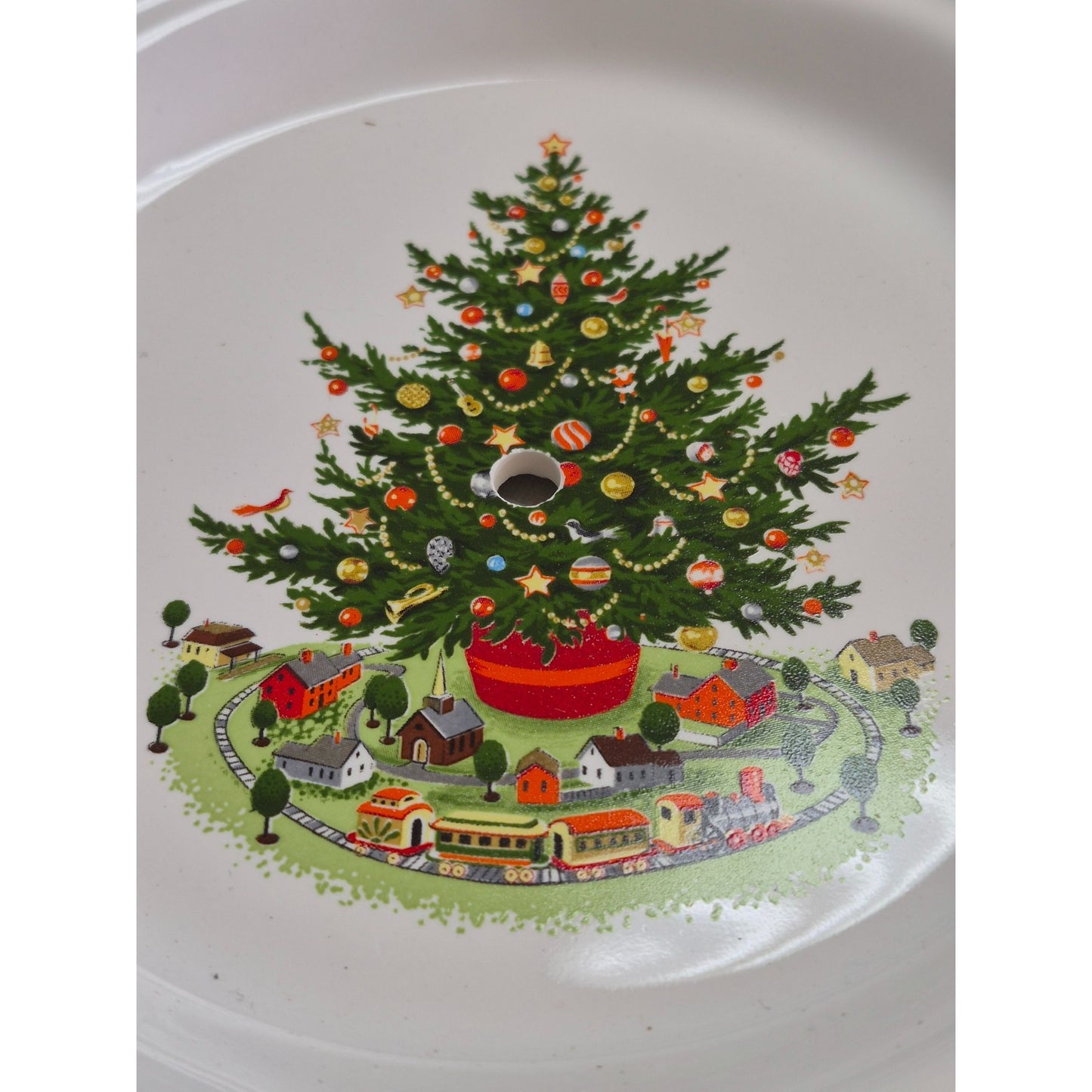 Christmas Tree Two-Tier Serving Tray By Pfaltzgraff Tabletops Gallery