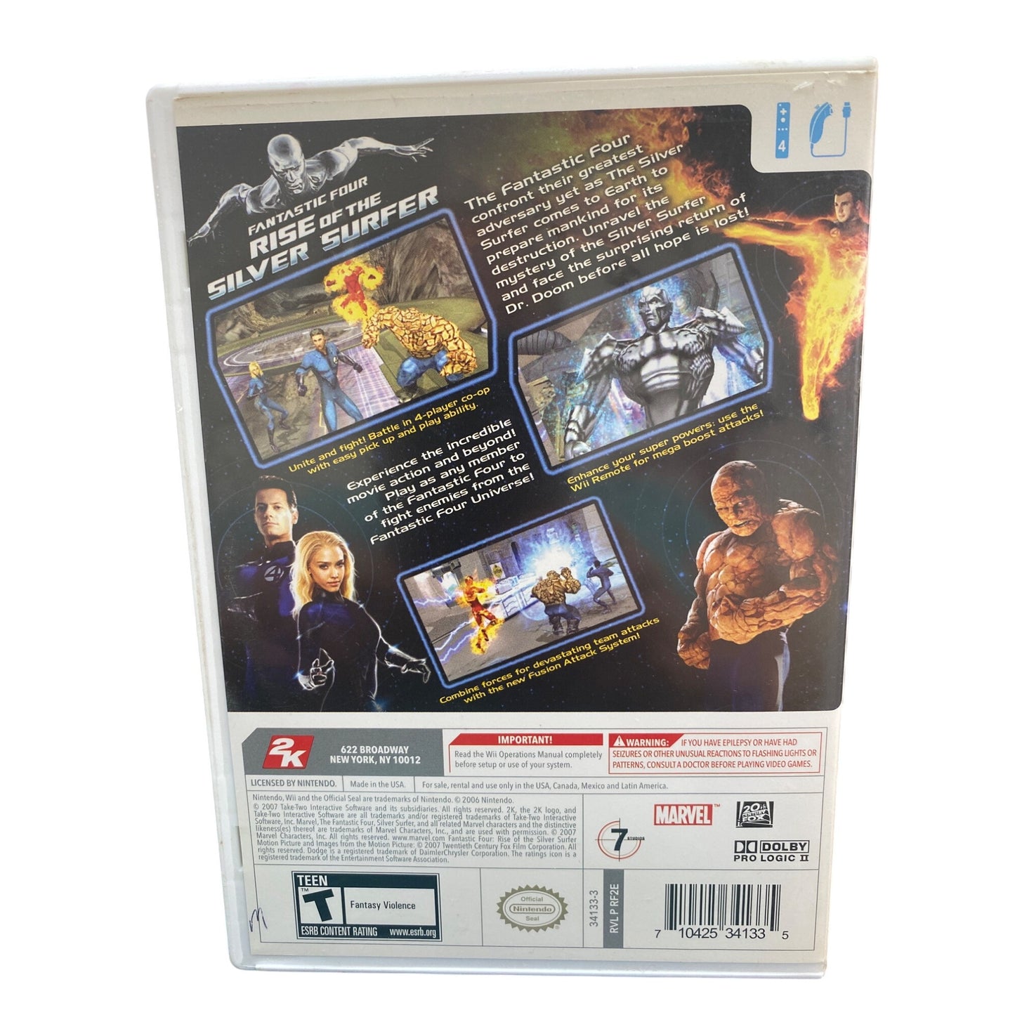 Fantastic Four: Rise Of The Silver Surfer Wii Game Complete