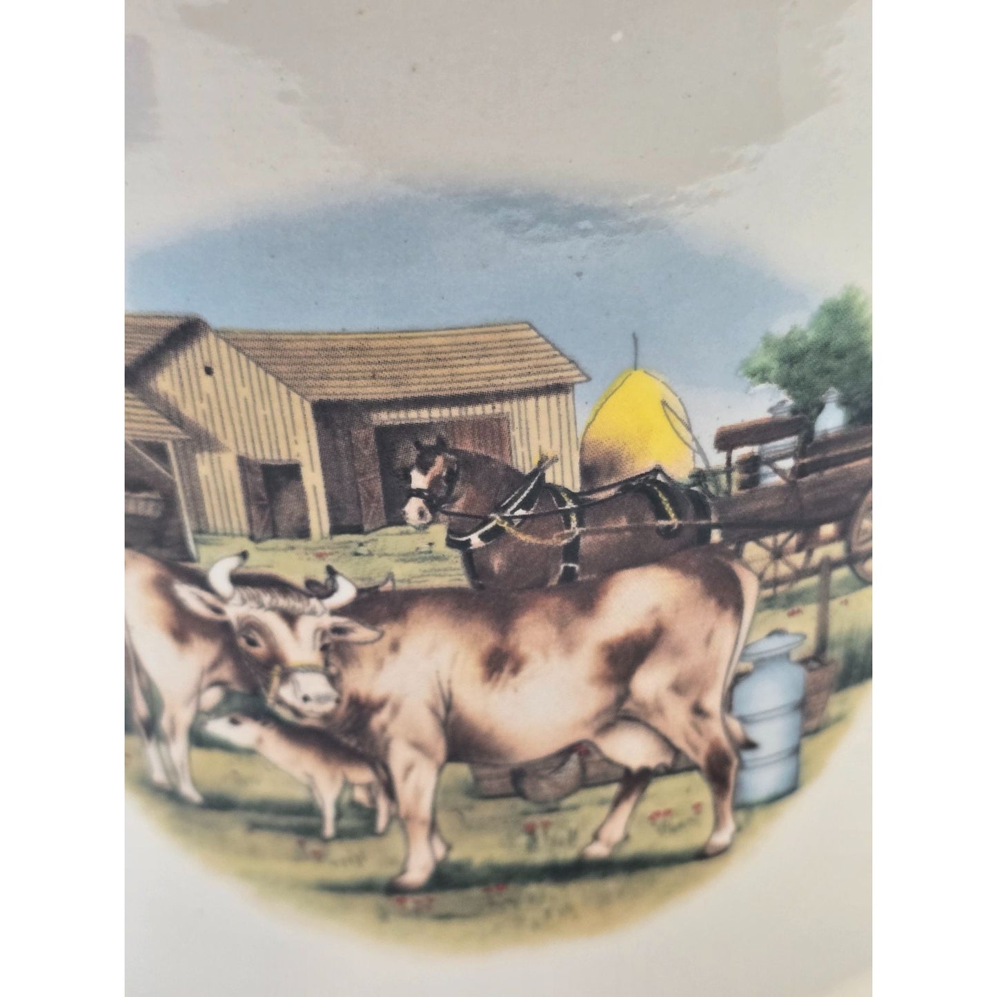 Dairy Farm Cow Milk Can