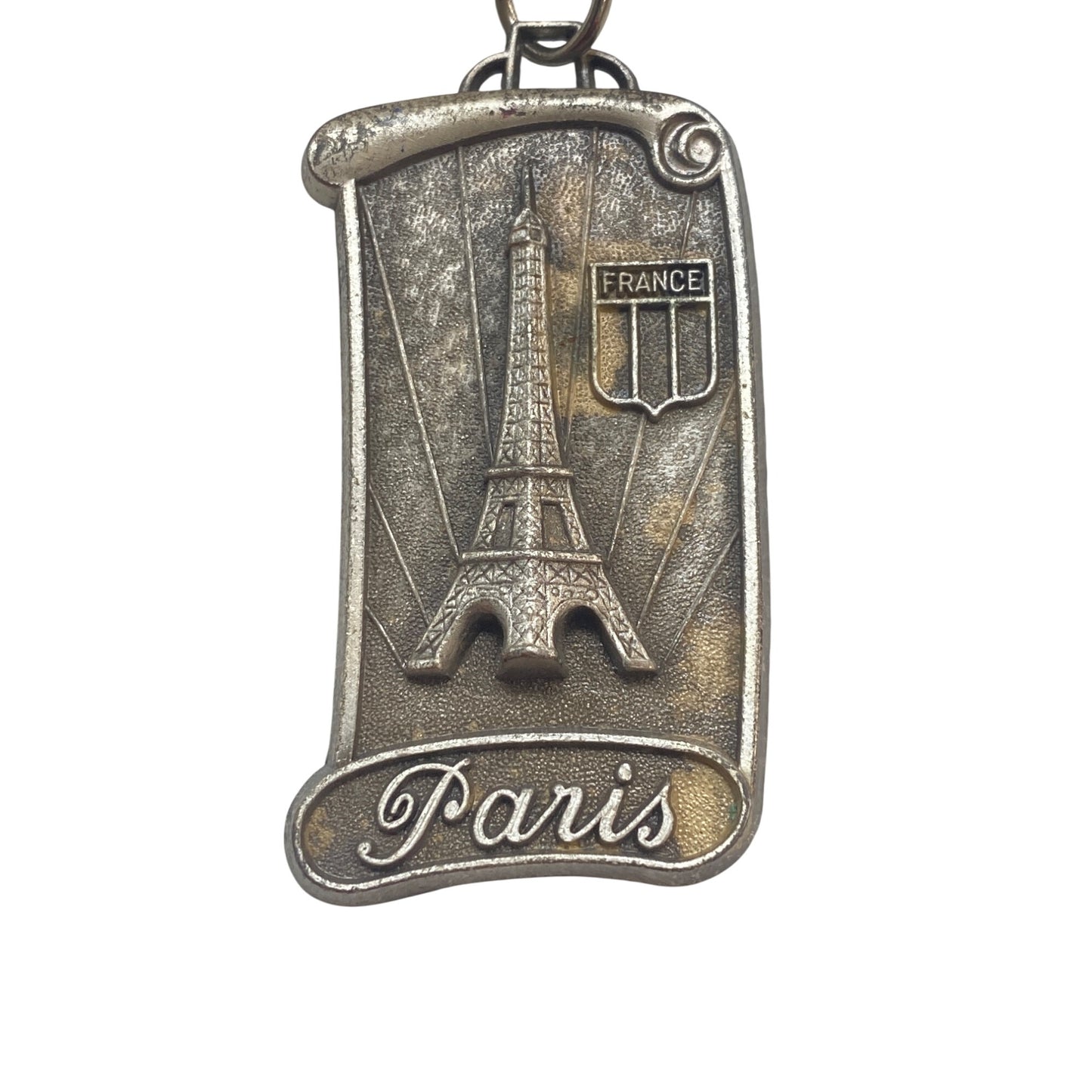 Vintage POLYNE Paris France Eiffel Tower Keychain