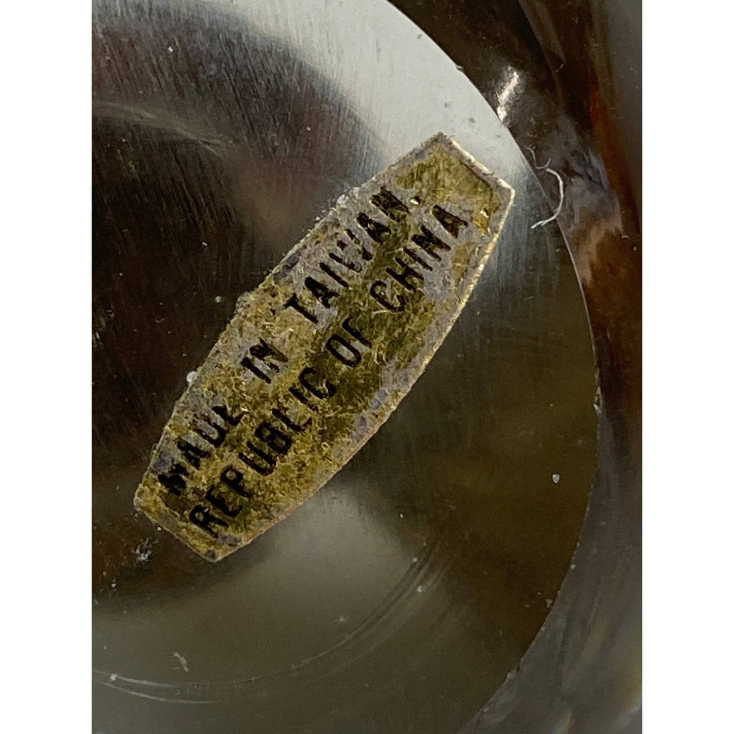 Gold & Clear Glass Apple Paperweight