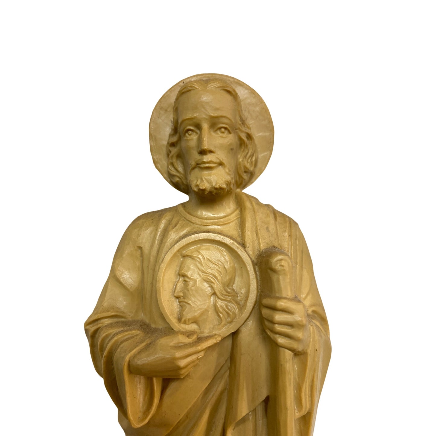 Plastic St. Jude Statue Religious Home Decor Figurine 8.5 inches tall