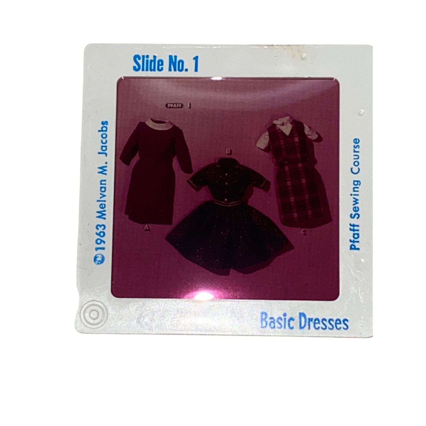 Vintage 35 mm Slides Pfaff Sewing Course Complete Set