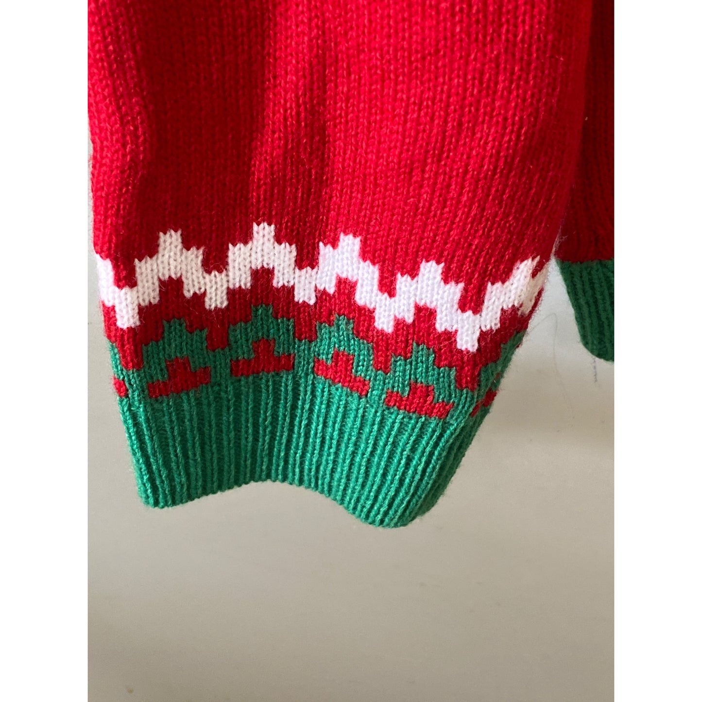 Jolly Sweaters Ugly Christmas Sweater L Red Goats & Snowflakes Design